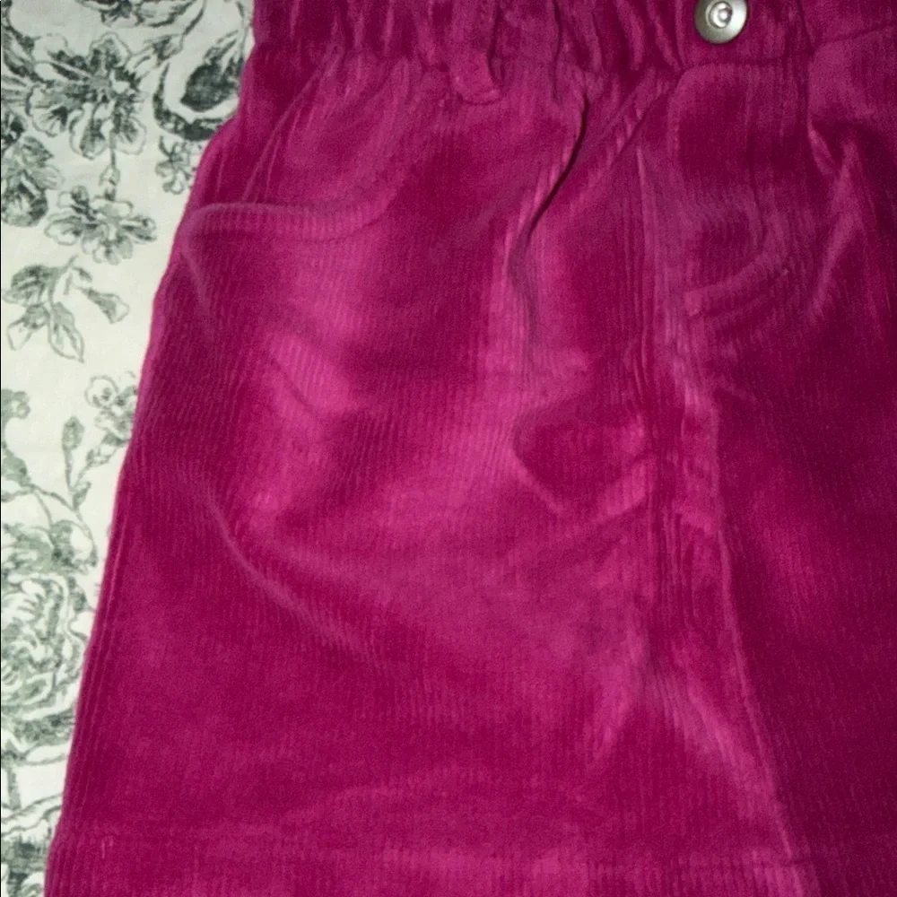 Isaac Mizrahi Fuchsia Corduroy Skirt